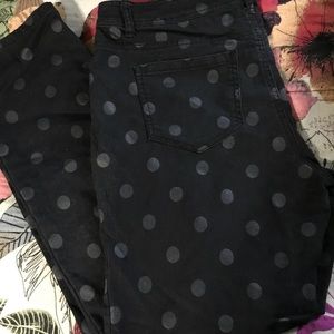 I ❤️ Ronson Black Polka Dot Skinny Jeans